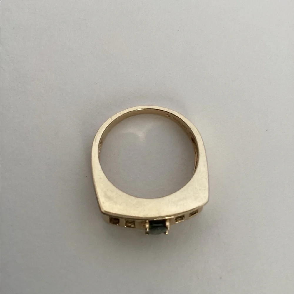 14k UNISEX SPINEL RING. - Picture 6 of 9
